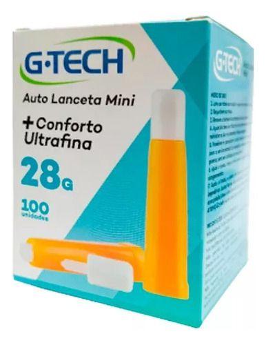 Imagem de Auto Lanceta Mini G-tech 28g 100 Unidades Ultrafina Conforto