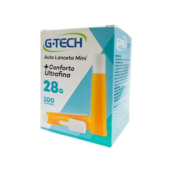 Imagem de Auto Lanceta Mini Ultrafina +Confort 28g C/ 100 - G-Tech