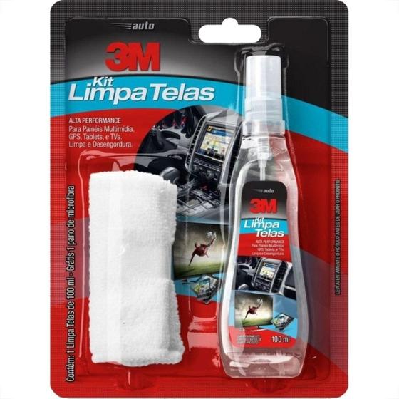 Imagem de Auto Limpa Tela Lcd 3M 100Ml Com Pano Microfibra
