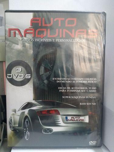 Imagem de Auto maquinas - carros incríveis e personalizados 3 dvds