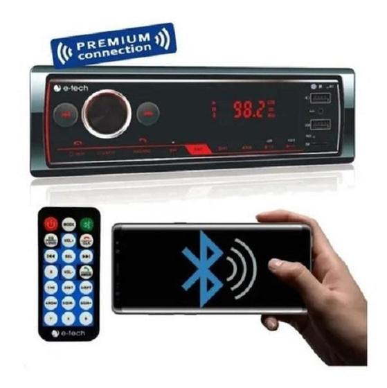 Imagem de Auto Radio Bluetooth Mp3 Player Usb Sd Som Carro