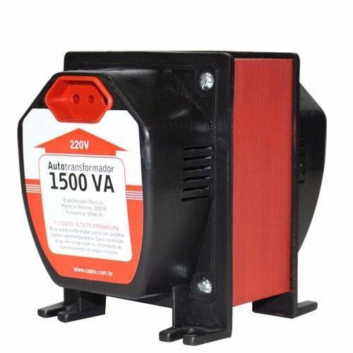 Auto transformador 1500VA/ 1050W bivolt 110V/220V Tripolar Capte Menor preço em Auto transformador 1500VA/ 1050W bivolt 110V/220V Tripolar Capte