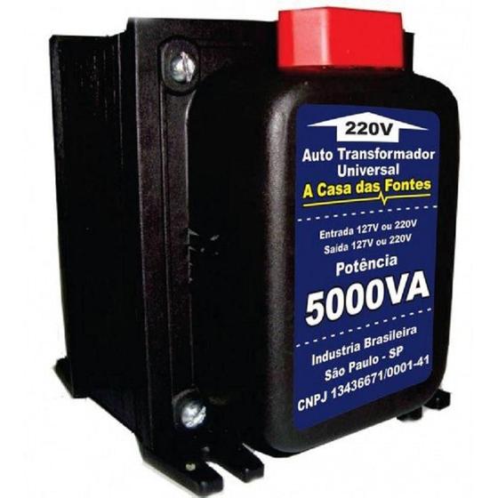 Auto Transformador 5.000Va 110 Para 220 E/Ou 220 Para 110 Menor preço em Auto Transformador 5.000Va 110 Para 220 E/Ou 220 Para 110