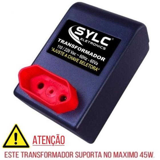 Auto transformador bivolt 110 220 60va parede Menor preço em Auto transformador bivolt 110 220 60va parede