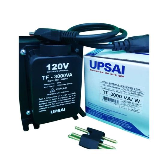 Imagem de Auto Transformador de Voltagem TF 3000VA Bivolt Upsai