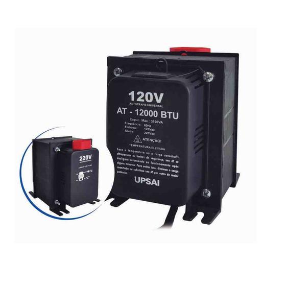 Auto Transformador Upsai Entrada 110v e Saída 220v p/ Ar Condicionado 12.000 Btus Split Inverter 220v Menor preço em Auto Transformador Upsai Entrada 110v e Saída 220v p/ Ar Condicionado 12.000 Btus Split Inverter 220v