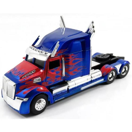 Imagem de Autobot Optimus Prime Transformers Miniatura Jada Toys 1/32