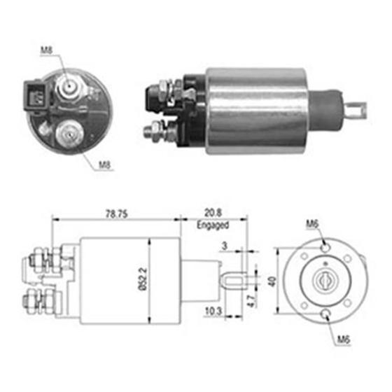 AUTOMÁTICO DE PARTIDA 12V F100 6CC D20 6CC MWM GRAND BLAZER SILVERADO 4.2 Original 230810, 3 Menor preço em AUTOMÁTICO DE PARTIDA 12V F100 6CC D20 6CC MWM GRAND BLAZER SILVERADO 4.2 Original 230810, 3