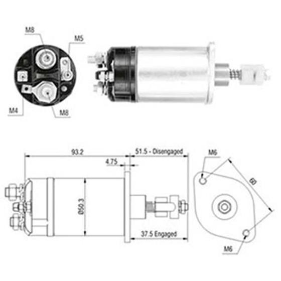Automático de partida 12v f100 f1000 f150 fairlane falcon Menor preço em Automático de partida 12v f100 f1000 f150 fairlane falcon