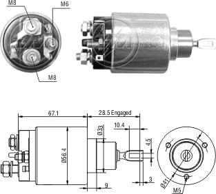 Imagem de Automatico rele motor partida bosch astra-vectra 12v  - zm1473