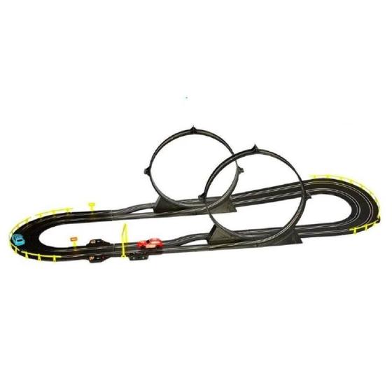 Autorama grande double looping 445cm pista corrida kit completo controle carrinhos Menor preço em Autorama grande double looping 445cm pista corrida kit completo controle carrinhos