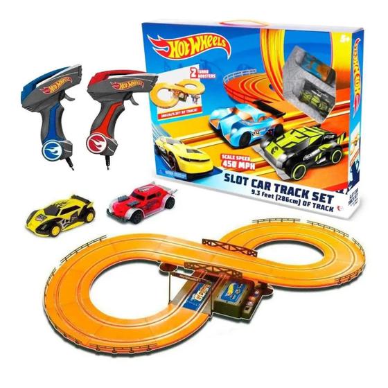 Autorama Hot Wheels Slot Car Track Set Pista 2,86m Multikids Autorama