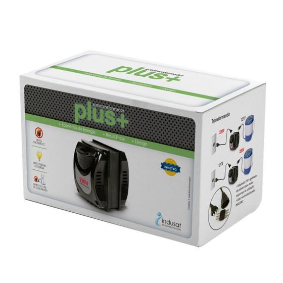 Imagem de Autotransformador Portátil Indusat 100W Bivolt Plus+