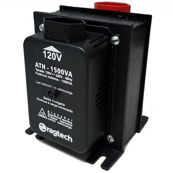 Imagem de Autotransformador Ragtech ATH 1500VA, 1500VA / 1050W - 4474