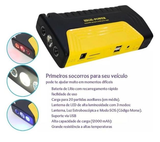 Imagem de Auxiliar De Partida Com Compressor De Ar Portatil