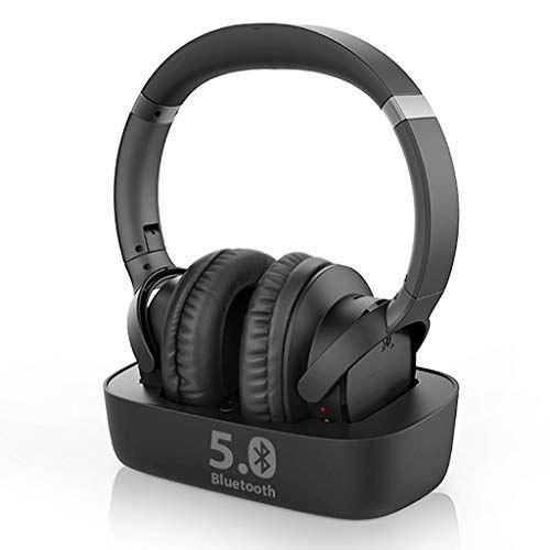 Imagem de Avantree Fones de ouvido sem fio Ensemble para assistir TV com transmissor Bluetooth e base de carregamento (Digital Opt