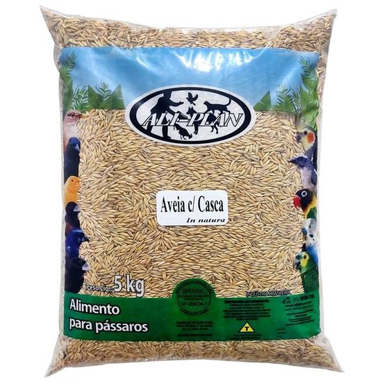 Imagem de Aveia com Casca Para Pássaros Pacote 5kg Aliplan