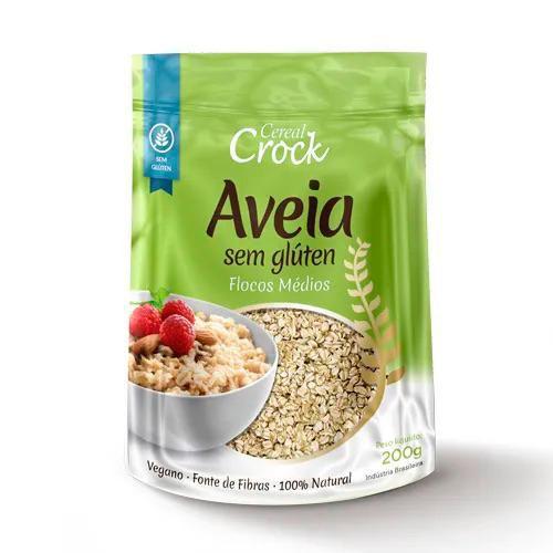 Imagem de Aveia flocos médios sem glúten 200g - leve croc