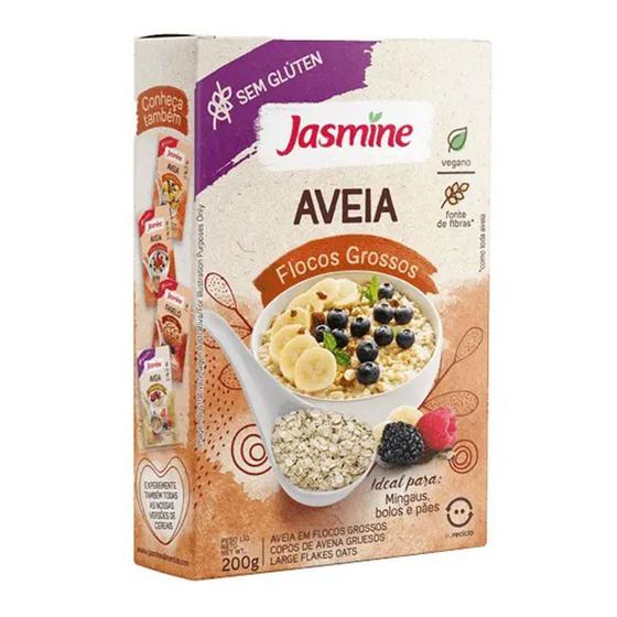 Imagem de Aveia Sem Glúten em Flocos Grossos Jasmine 200g