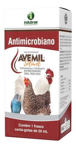 Imagem de Avemil Solúvel 20 Ml - Antidiarréico P/ Aves