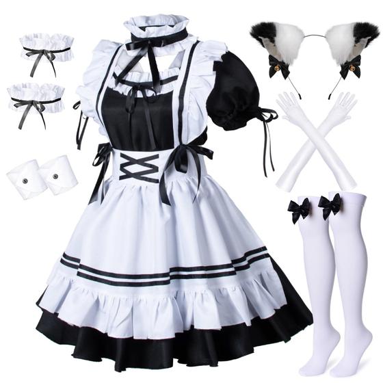 Imagem de Avental de Empregada Francesa Anime Wannsee - Fantasia Cosplay Lolita