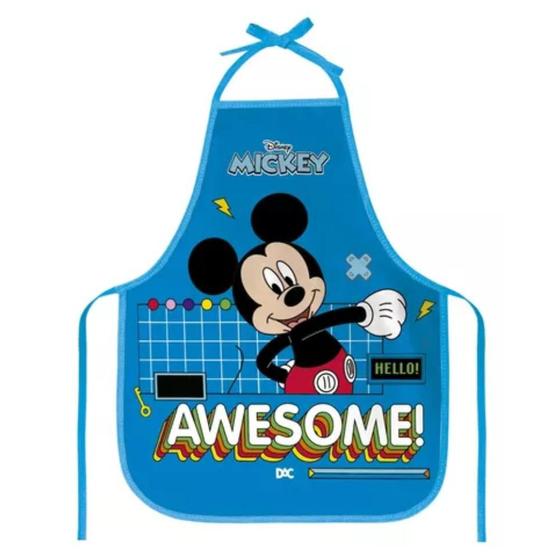 Imagem de Avental Infantil Escolar Pvc 39x48cm Mickey