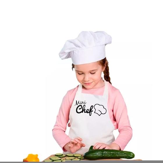 Imagem de Avental Infantil Vida Pratika  Mini Chef Branco