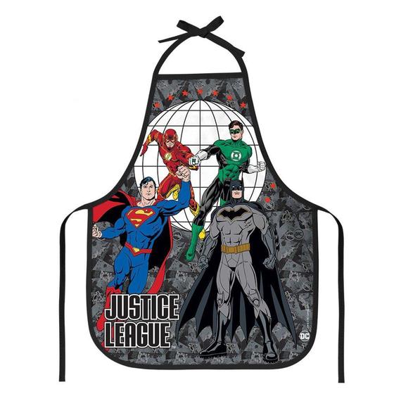 Imagem de Avental Plástico Escolar 39cmx49cm DAC Justice League