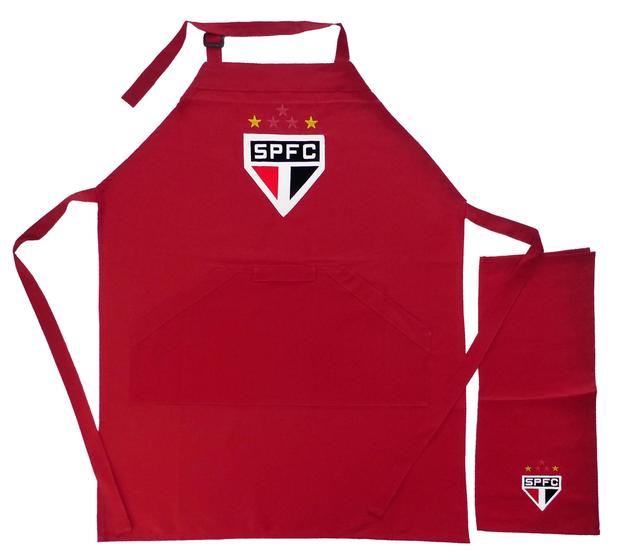 Imagem de Avental São Paulo FC bordado Sarja c/toalha Oficial