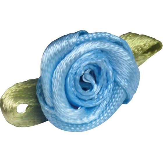 Imagem de Aviamento flor rococo jfr001 a2-086 azul bebe kit