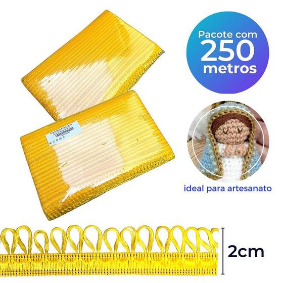 Imagem de Aviamento Para Costura Criativa Para Artesanato 2cm C/ 250m