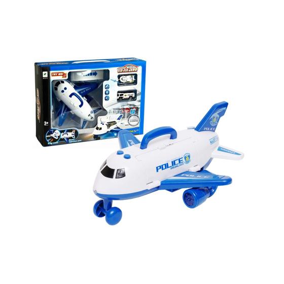 Imagem de Avião Cargueiro com Luz e Som - City - Police Garage - Six-Six-Zero - 22 cm - Yes Toys