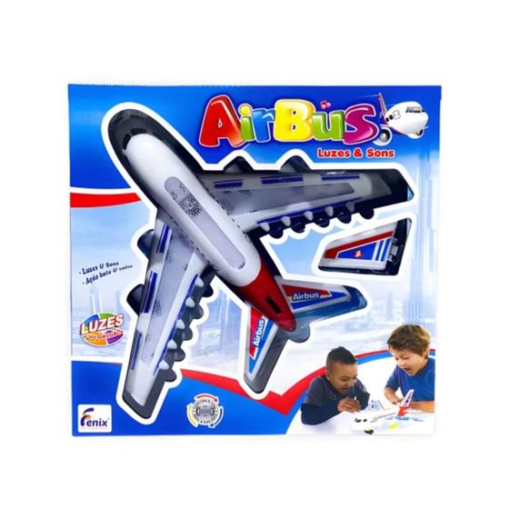 Imagem de Avião de Brinquedo AirBus com Luzes e Sons - Fênix