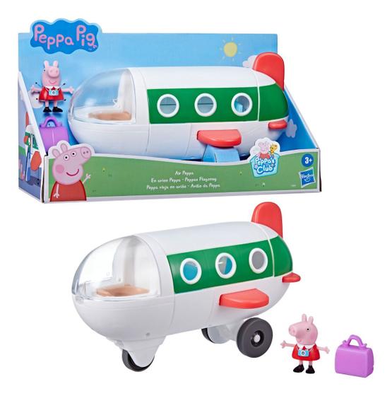 Imagem de Avião De Brinquedo Da Peppa Pig E Figura Peppa Hasbro F3557