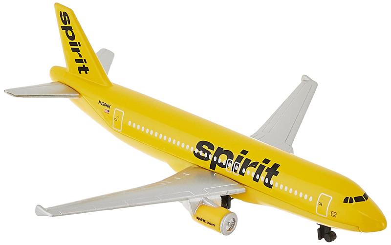 Imagem de Avião de Brinquedo Daron Spirit Airlines - Die-Cast Metálico para Crianças (3+)