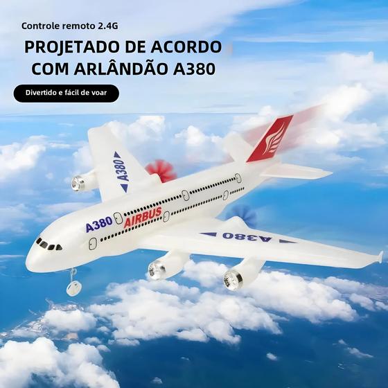 Imagem de Avião de Controle Remoto Airbus A380 e Boeing 747 - Brinquedo para Meninos