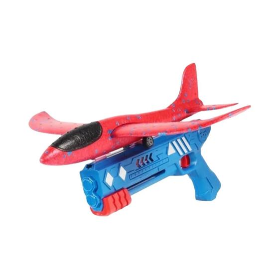 Imagem de Avião de Espuma para Crianças - Brinquedo de Ejeção com Ação de Um Clique
