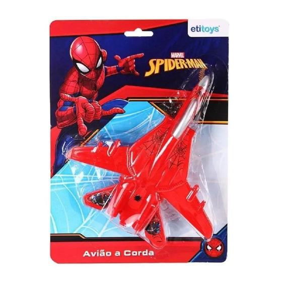 Avião De Plástico Com Fricção Homem Aranha Dy-536 Etitoys - Aviões e ...