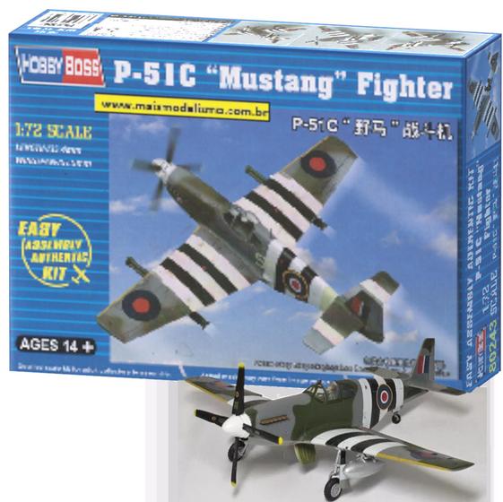 Imagem de Avião P-51c Mustang Fighter 1/72 Hobby Boss 80243