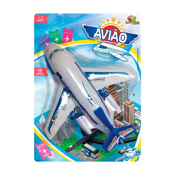 Imagem de Avião Pullbakc Art Brinq de Fricção 3+ Anos 1 Unidade