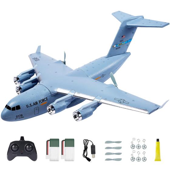 Imagem de Avião RC AIGIMU C-17 Globemaster III - 2,4 GHz, 6 Eixos Gyro, 2 Canais