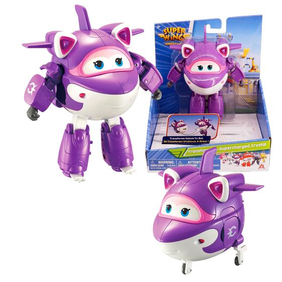 Imagem de Avião Robô Transformável Super Wings 5' - Presente para Crianças Pré-Escolares de 3 a 5 anos