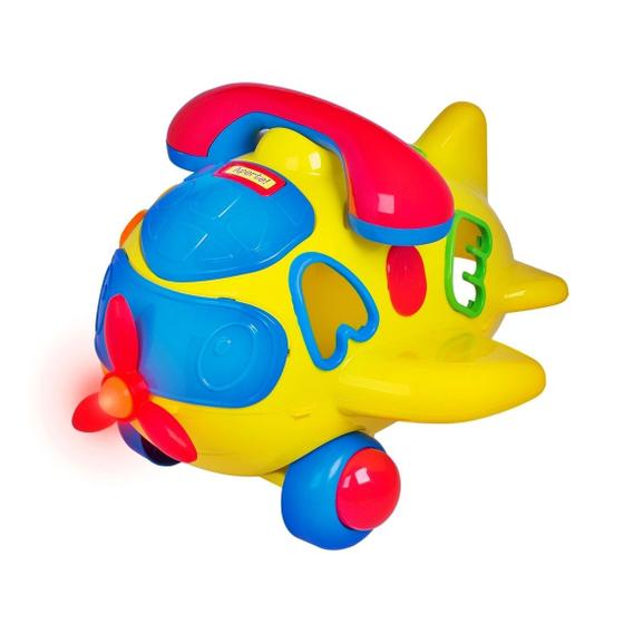 Imagem de Aviãozinho Didático Play Time Com Som E Luz - Cotiplás