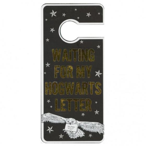 Imagem de Aviso Para Porta Waiting For My Hogwarts Letter - Harry Potter