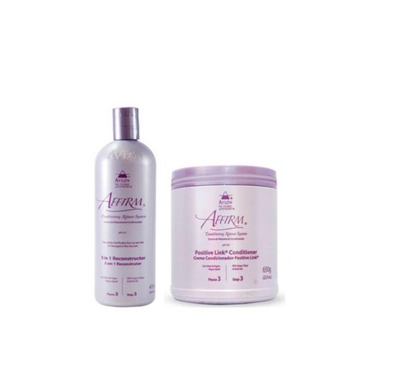 Imagem de Avlon Affirm 5 In 1 Reconstrutor 475ml + Avlon Affirm Positive Link Condicionador 650g - G
