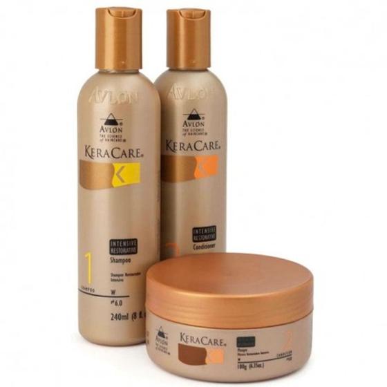 Imagem de Avlon KeraCare Trio Intensive Restorative Pós Progressiva - Kit 3 Produtos - G