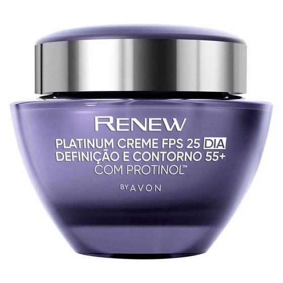 Imagem de Avon Creme Renew Platinum Dia Definição e Contorno 55+ FPS25 - 50g