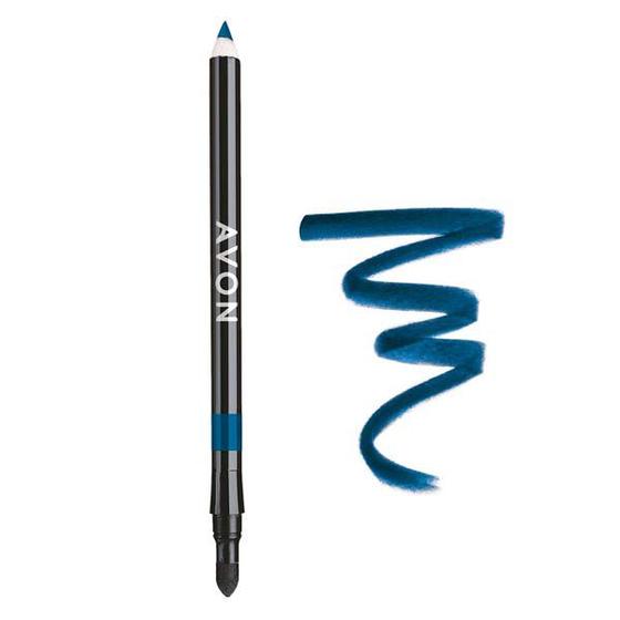 Avon - Lápis Para Olhos 2 em 1 Azul Intenso