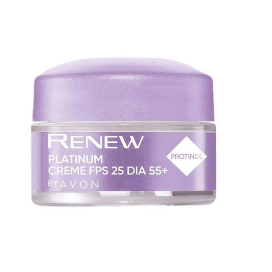 Avon Renew Platinum 55 Creme Facial Dia Fps 25 Avon 15g