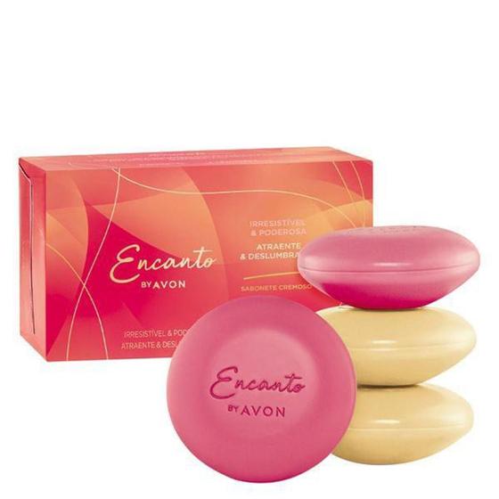 Imagem de Avon Sabonete Cremoso Irresistível Poderosa e Atraente Deslumbrante- 4 x 80g